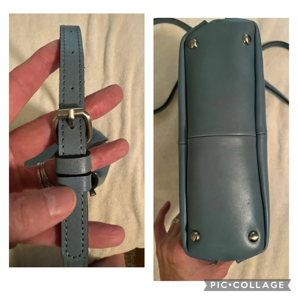 NWOT Patricia Nash Holystone Slouchy Satchel in Safflower Blue *sold out online* - Picture 5 of 16